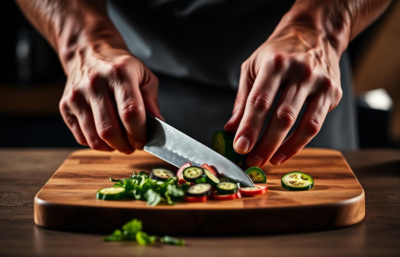 Chef slicing